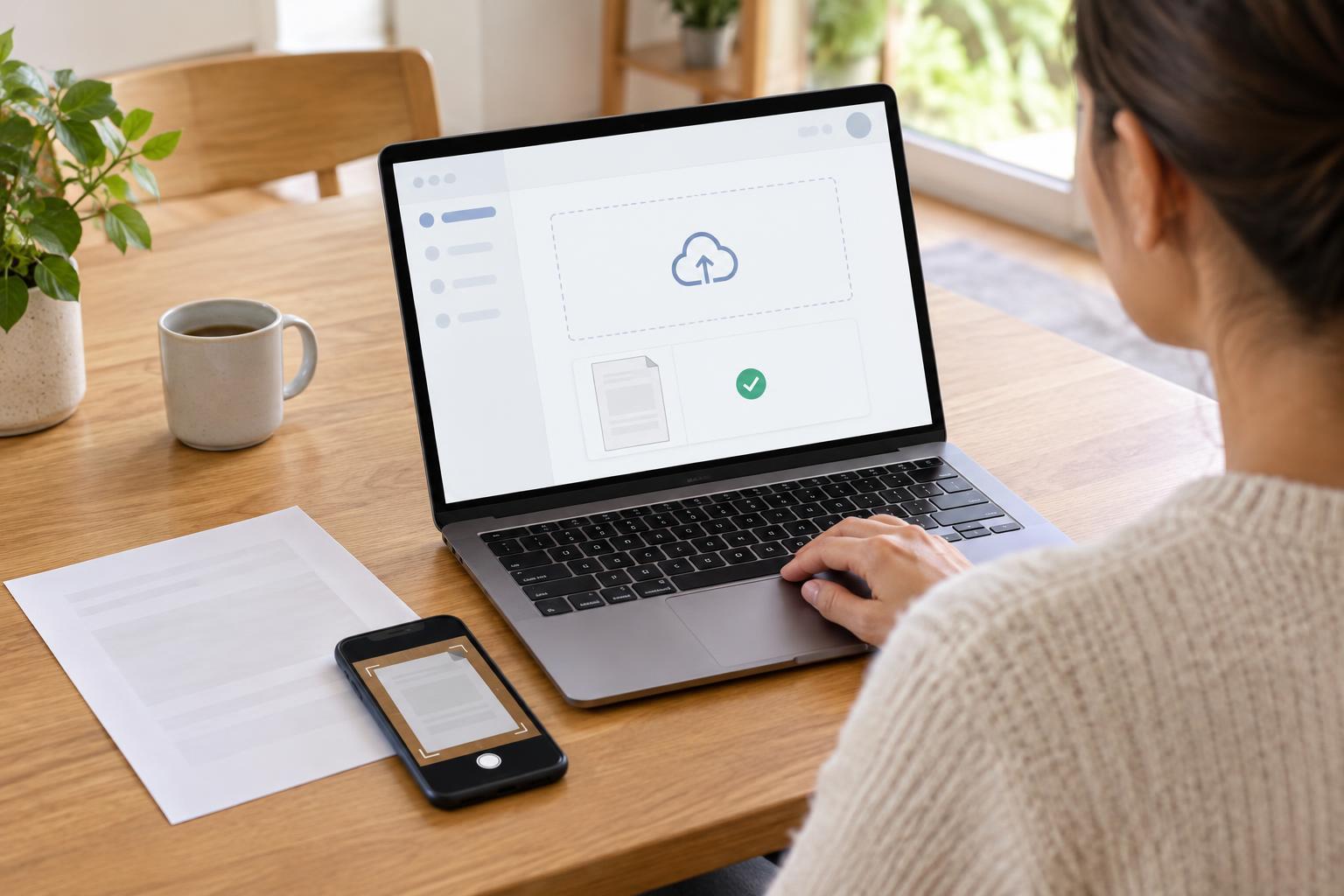 How to Upload Supporting Documents to an Online Service