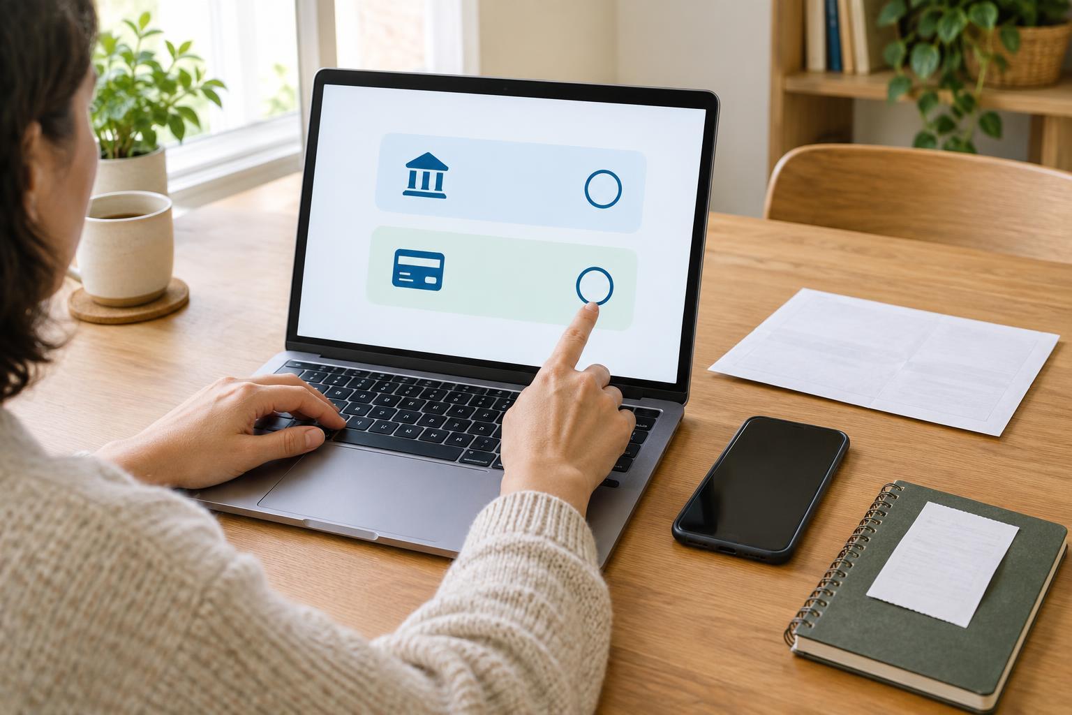 How to Choose an Accessible Payment Option on a Bill-Payment Portal